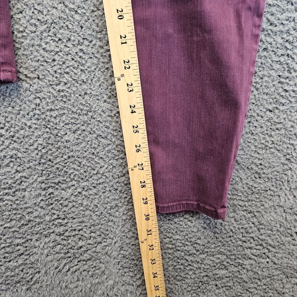 Pistola Jeans Women Size 32 Purple Cargo‎ Skinny Stretch High Rise - Picture 5 of 9